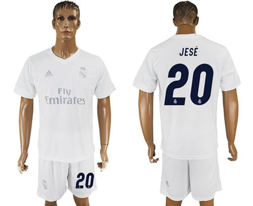 Real Madrid #20 Jese Marine Environmental Protection Home Soccer Club Jersey - Click Image to Close